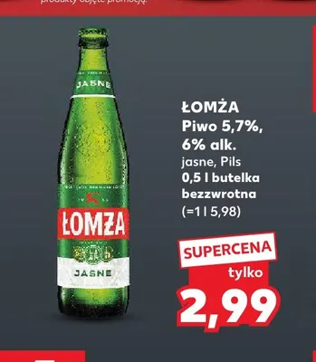 Piwo Łomża promocja w Kaufland