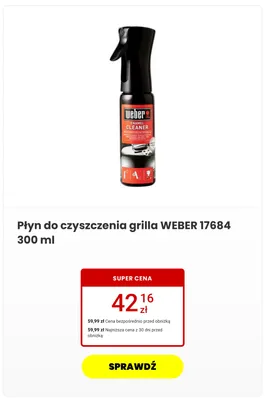 Płyn do czyszczenia grilla Weber 17684 promocja w Media Expert