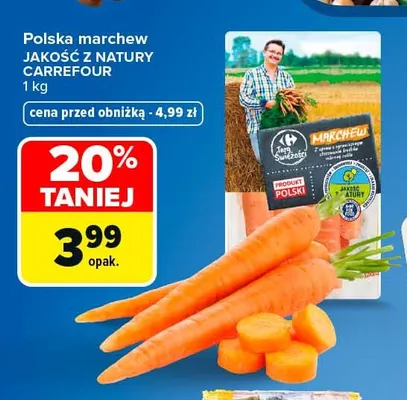 Marchew polska Jakość z Natury Carrefour promocja w Carrefour