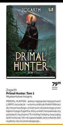 Książka Primal Hunter. Tom 1 Zogarth promocja w Empik
