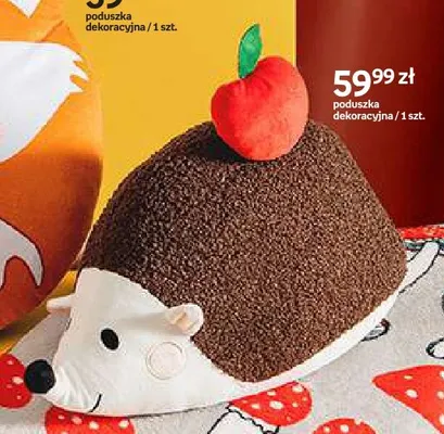 Poduszka dekoracyjna jeż Hello Autumn promocja w Empik