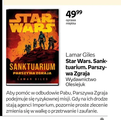 Książka Star Wars. Sanktuarium. Parszywa Zgraja promocja w Empik