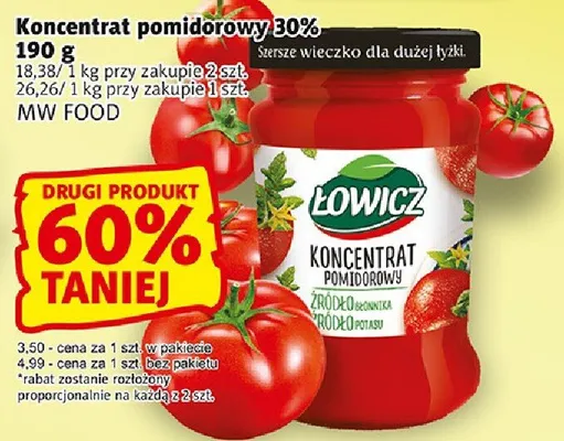 Koncentrat pomidorowy 30% promocja w Prim Market
