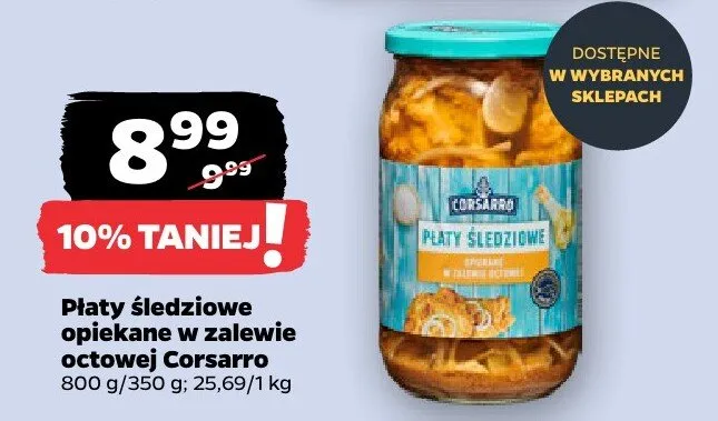 Płaty śledziowe opiekane w zalewie octowej  promocja w Netto