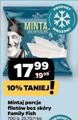 Mintaj porcje filetów bez skóry promocja w Netto