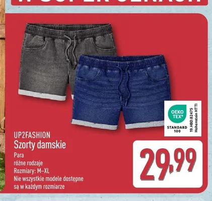 Szorty damskie UP2FASHION promocja w Aldi