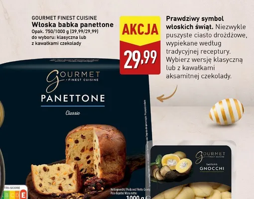 Babka Panettone Classic Gourmet Finest Cuisine promocja w Aldi