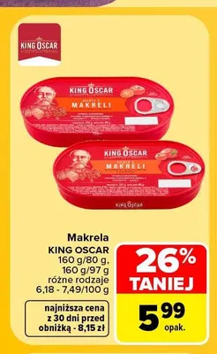 Makrela King Oscar promocja w Carrefour Market