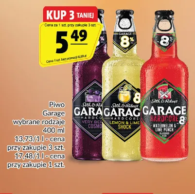 Piwo Garage Hardcore Lemon & Lime Shock promocja w Prim Market
