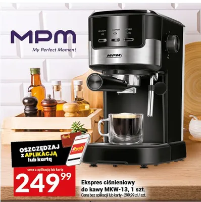 Ekspres ciśnieniowy do kawy MKM-13 promocja w Twój Market