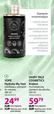 Nawilżający szampon do włosów YOPE Hydrate My Hair promocja w Hebe