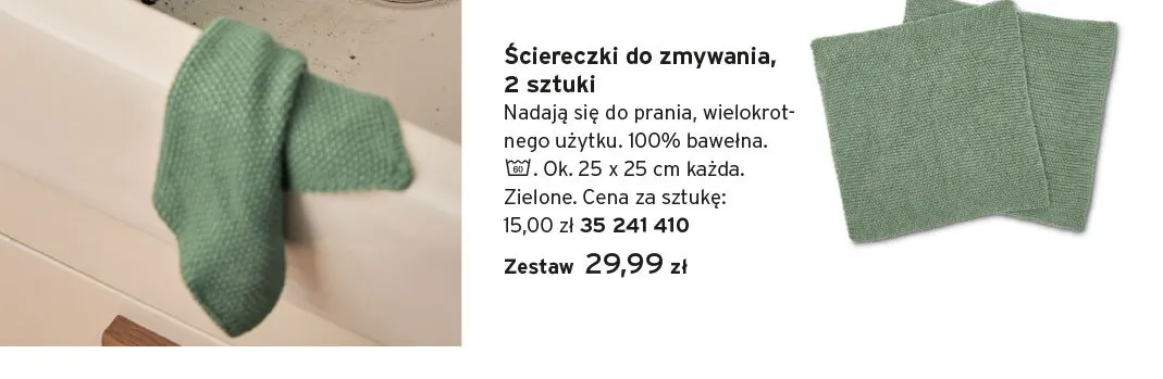 Ściereczki do zmywania 2-pak promocja w Tchibo
