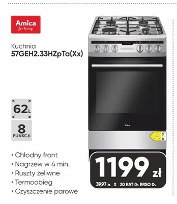 Kuchnia Amica 57GEH2,33HzPTa(Xx) promocja w Max Elektro