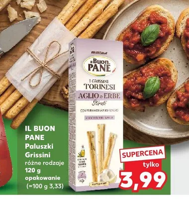 Paluszki Grissini różne rodzaje promocja w Kaufland