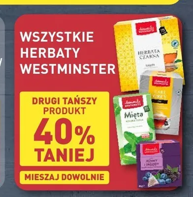 Herbata miętowa Westminster promocja w Aldi