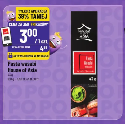 Pasta wasabi House of Asia promocja w POLOmarket