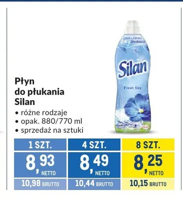 Płyn do płukania Silan Fresh Sky promocja w Makro