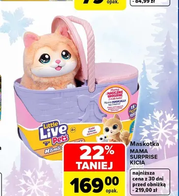 Maskotka Mama Surprise kicia Little Live Pets promocja w Carrefour