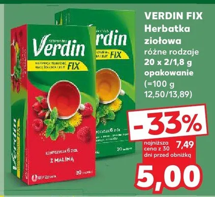 Herbatka ziołowa różne rodzaje promocja w Kaufland