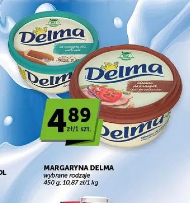 Margaryna Delma ze szczyptą soli promocja w Euro Sklep