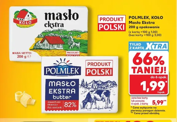 Masło Ekstra Koło promocja w Kaufland