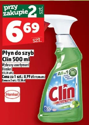 Płyn do szyb Clin promocja w TOPAZ