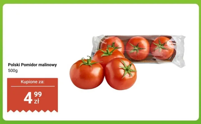 Pomidor malinowy polski promocja w Dino