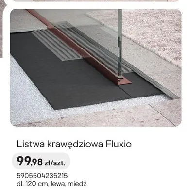 Listwa krawędziowa Fluxio lewa miedź promocja w Castorama