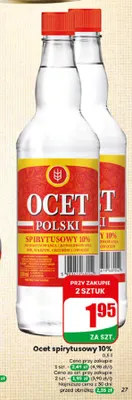Ocet spirytusowy 10% Polski promocja w Dino