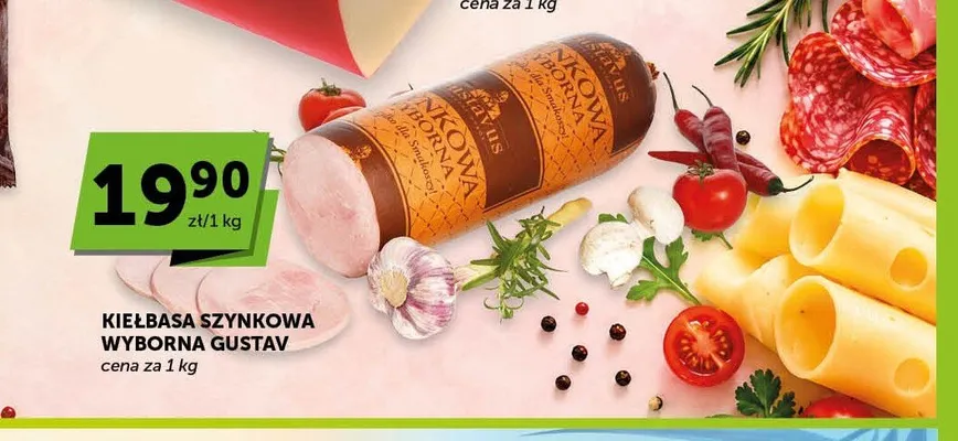 Kiełbasa szynkowa wyborna Gustav promocja w Euro Sklep