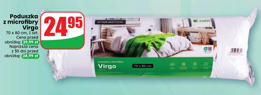 Poduszka z microfibry Virgo 70x80 cm AMW promocja w Dino