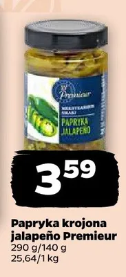 Papryka krojona jalapeño Premiur promocja w Netto