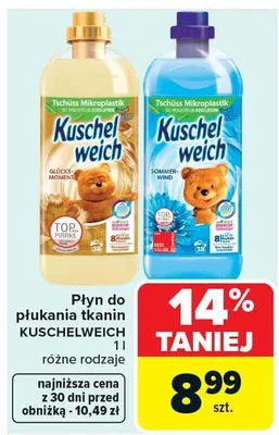 Płyn do płukania tkanin Glücks Moment promocja w Carrefour Market
