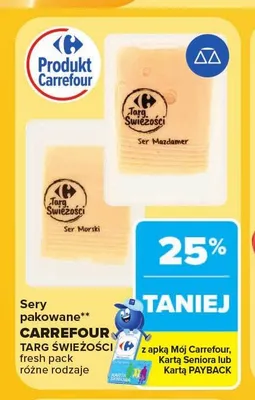 Ser Mazdamer Targ Świeżości promocja w Carrefour