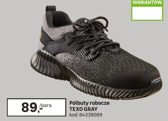 Półbuty robocze Texo Gray promocja w Leroy Merlin