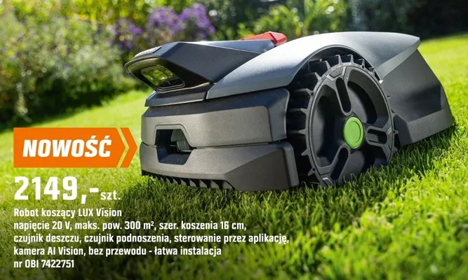 Robot koszący LUX Vision promocja w OBI