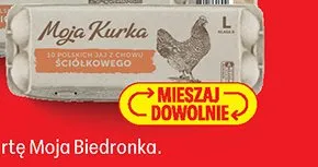 Jaja z chowu ściółkowego Moja Kurka L promocja w Biedronka