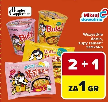 Dania, zupy ramen promocja w Carrefour