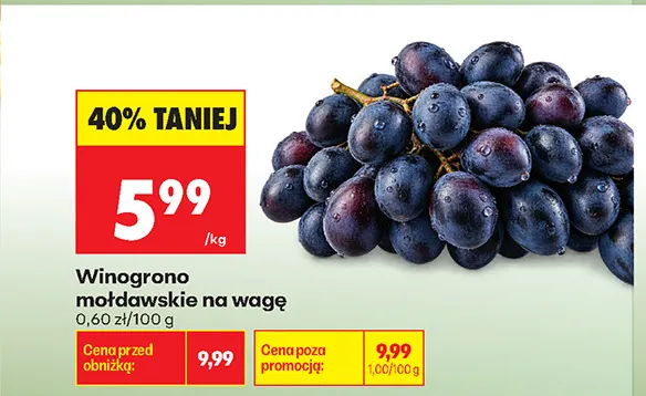 Winogrona promocja w Biedronka
