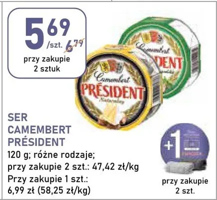 Ser camembert różne rodzaje promocja w Stokrotka