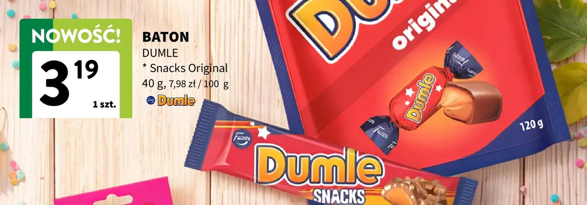 Baton Dumle Snacks Original promocja w Intermarche