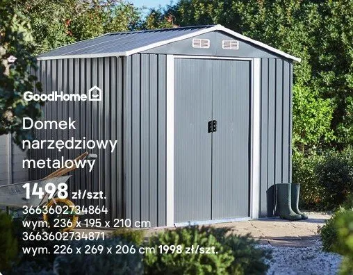 Domek narzędziowy metalowy promocja w Castorama