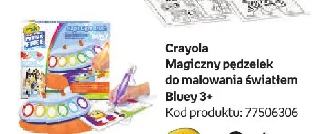 Magiczny pędzelek do malowania światłem Bluey Crayola promocja w Empik