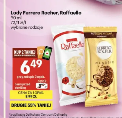 Lody Ferrero Rocher Classic promocja w Delikatesy Centrum