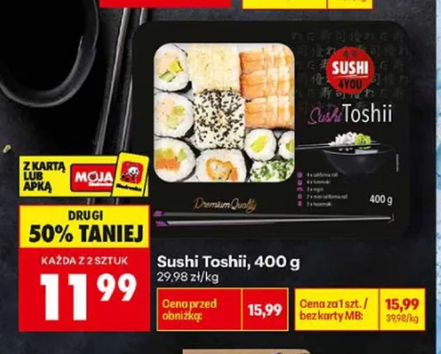 Sushi Toshii promocja w Biedronka