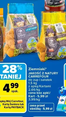 Ziemniaki do zup i sałatek Jakość z Natury Carrefour promocja w Carrefour Market