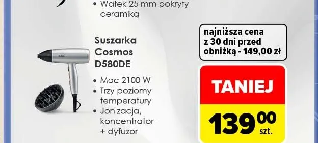 Suszarka Cosmos D580DE BaByliss promocja w Carrefour