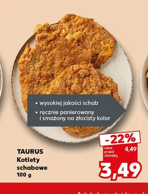 Kotlety schabowe Taurus promocja w Kaufland