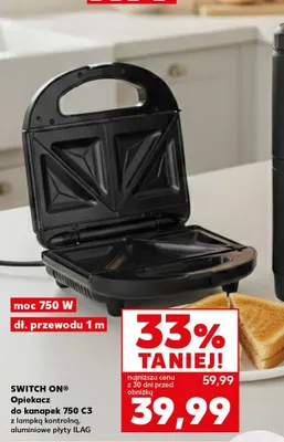 Opiekacz do kanapek 750 C3 promocja w Kaufland