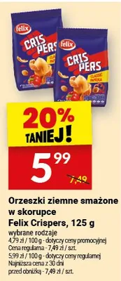 Orzeszki ziemne smażone w skorupie Felix Crispers promocja w Twój Market